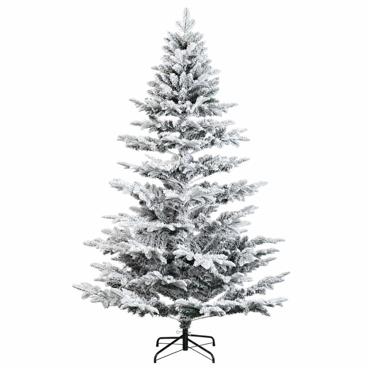 vidaXL Artificial Hinged Christmas Tree 180 cm PE & PVC