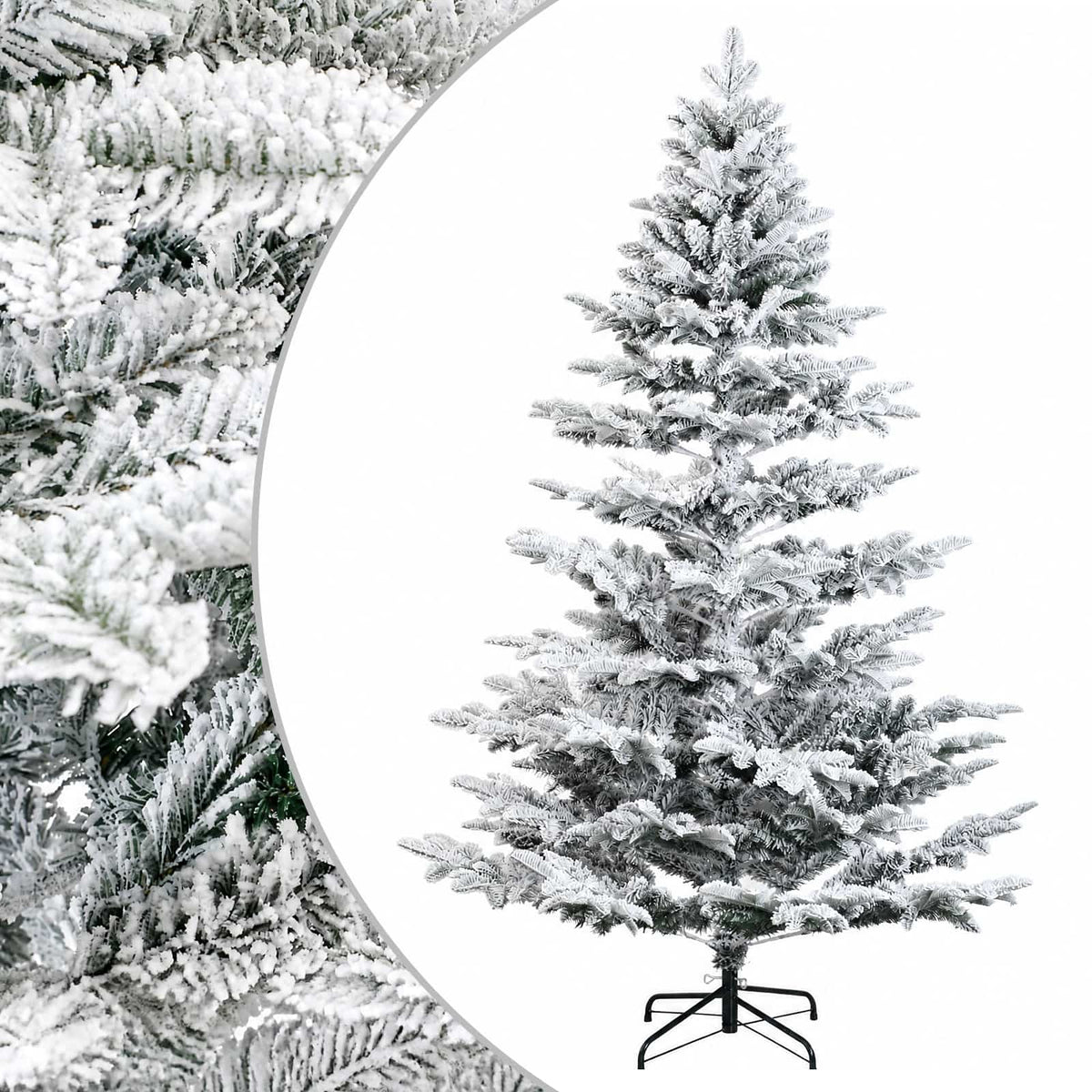 vidaXL Artificial Hinged Christmas Tree 240 cm PE & PVC