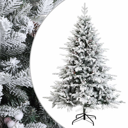 vidaXL Artificial Hinged Christmas Tree 240 cm PVC and Metal