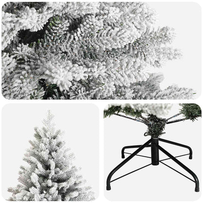 vidaXL Artificial Hinged Christmas Tree 240 cm PVC and Metal