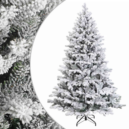 vidaXL Artificial Hinged Christmas Tree 240 cm PVC and Metal
