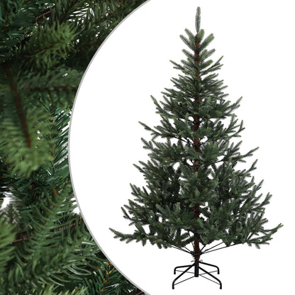 vidaXL Artificial Hinged Christmas Tree 210 cm PVC and Metal Green