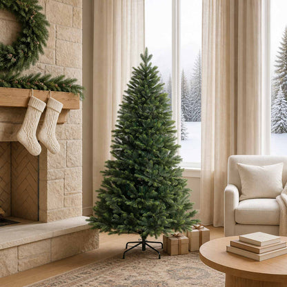 vidaXL Artificial Hinged Christmas Tree 120 cm PVC and Metal Green
