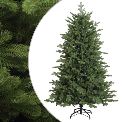vidaXL Artificial Hinged Christmas Tree 210 cm PVC and Metal Green