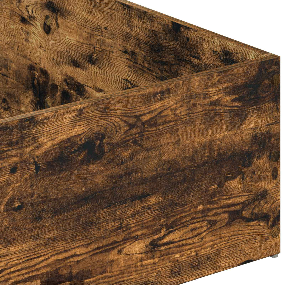vidaXL Bed Surround for Adjustable Bed Base Smoked Oak 70 x 200 cm
