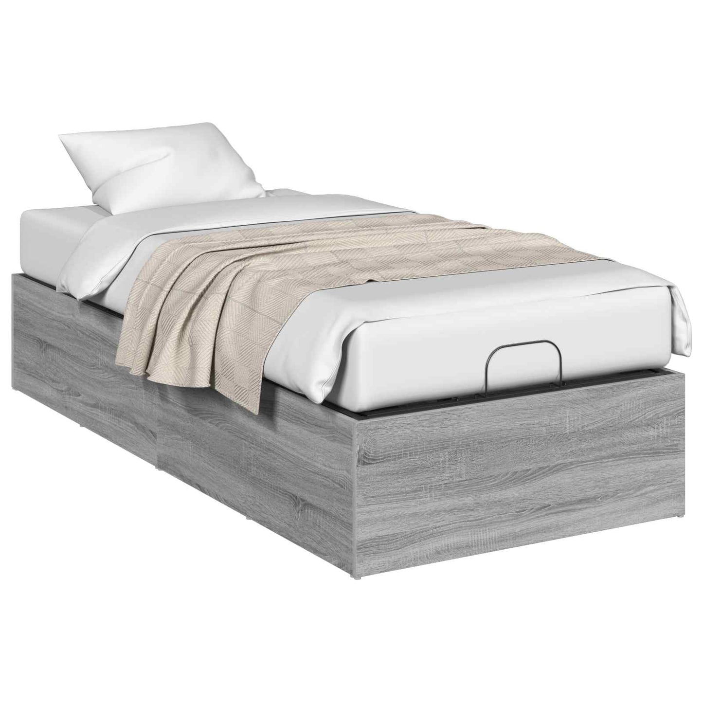 vidaXL Bed Surround for Adjustable Bed Base Grey Sonoma 70 x 200 cm