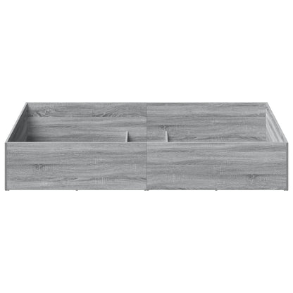 vidaXL Bed Surround for Adjustable Bed Base Grey Sonoma 70 x 200 cm