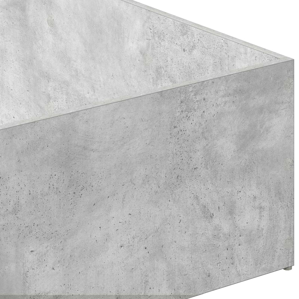 vidaXL Bed Surround for Adjustable Bed Base Concrete Grey 80 x 200 cm