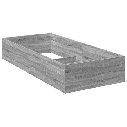 vidaXL Bed Surround for Adjustable Bed Base Grey Sonoma 80 x 200 cm