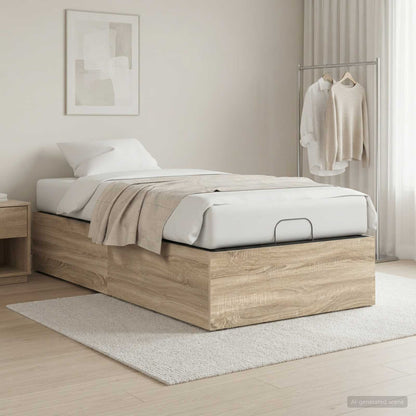 vidaXL Bed Surround for Adjustable Bed Base Sonoma Oak 90 x 200 cm