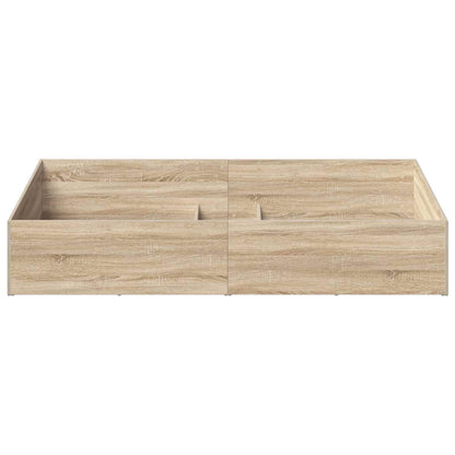 vidaXL Bed Surround for Adjustable Bed Base Sonoma Oak 90 x 200 cm