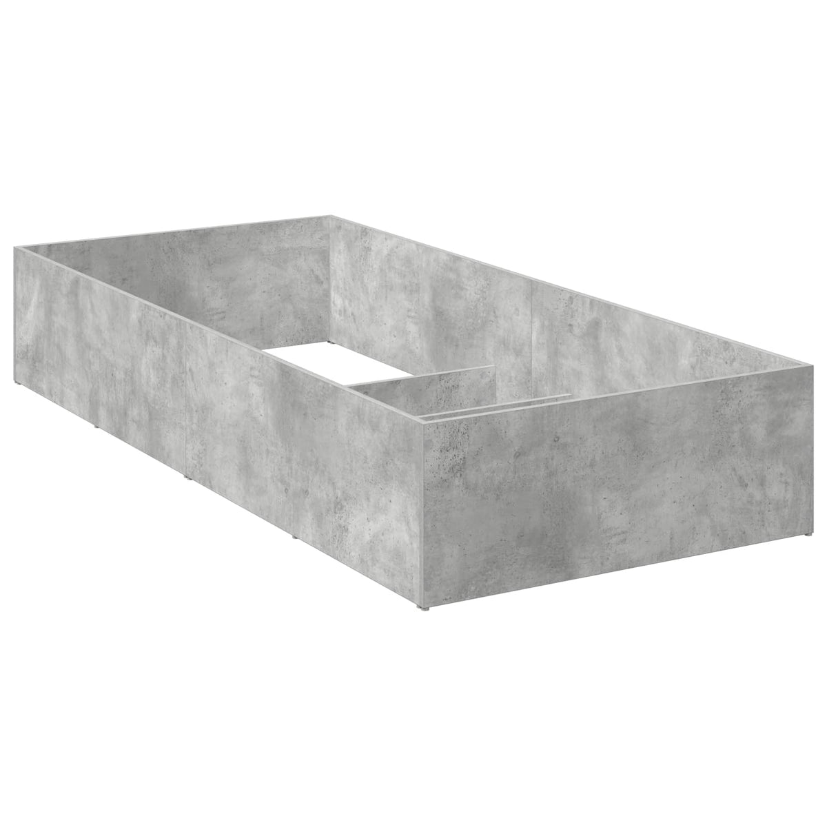 vidaXL Bed Surround for Adjustable Bed Base Concrete Grey 90 x 200 cm