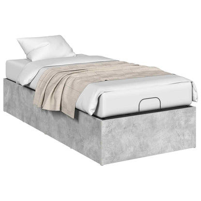 vidaXL Bed Surround for Adjustable Bed Base Concrete Grey 90 x 200 cm
