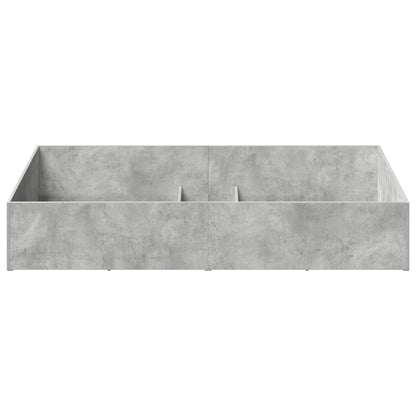 vidaXL Bed Surround for Adjustable Bed Base Concrete Grey 90 x 200 cm