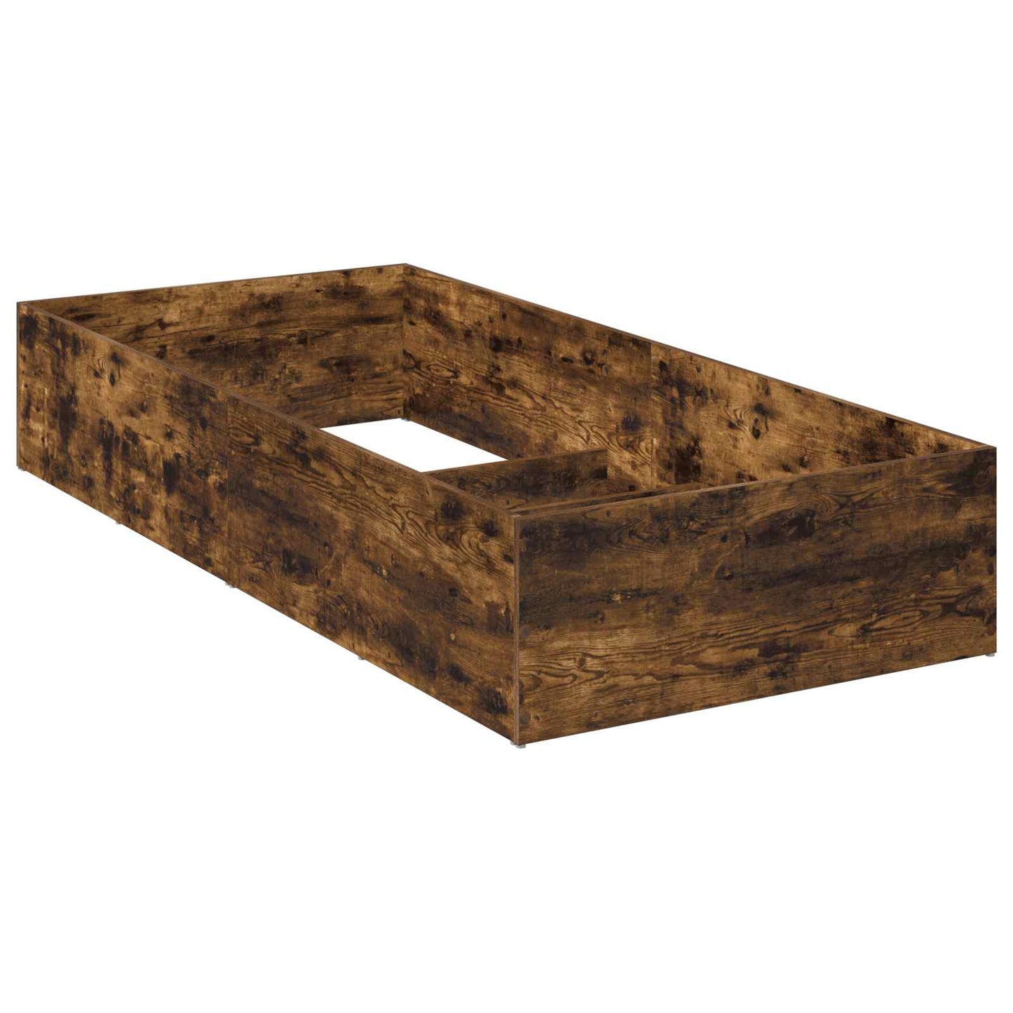vidaXL Bed Surround for Adjustable Bed Base Smoked Oak 90 x 200 cm