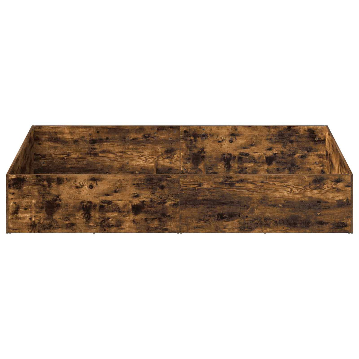 vidaXL Bed Surround for Adjustable Bed Base Smoked Oak 90 x 200 cm