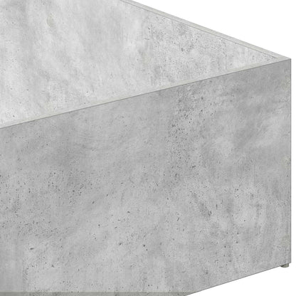 vidaXL Bed Surround for Adjustable Bed Base Concrete Grey 90 x 190 cm