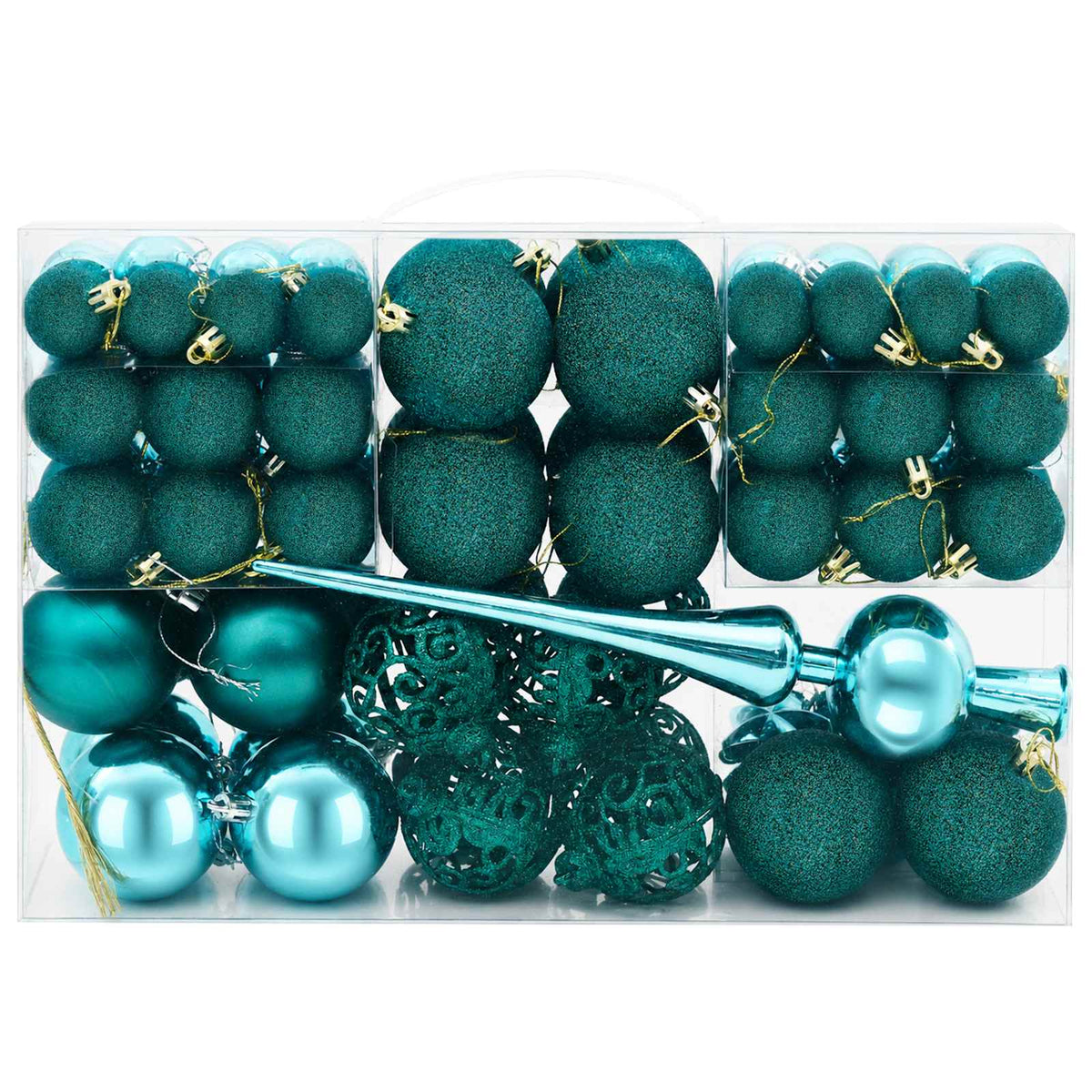 vidaXL Christmas Ball Set 111 pcs Green 6 cm Polystyrene