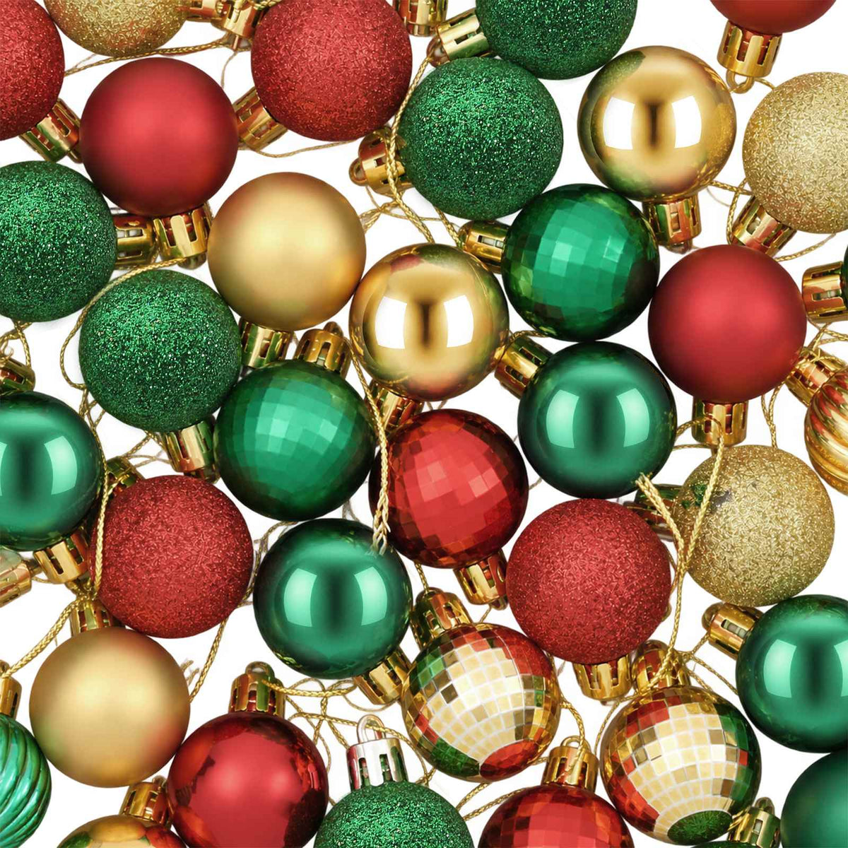 vidaXL Christmas Ball Set 150 pcs Red, Gold and Green 3 cm Polystyrene