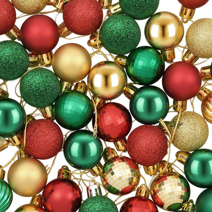 vidaXL Christmas Ball Set 150 pcs Red, Gold and Green 3 cm Polystyrene