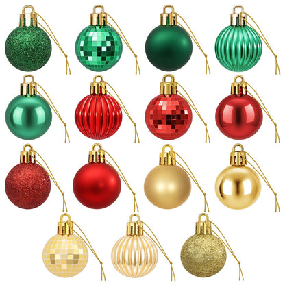 vidaXL Christmas Ball Set 150 pcs Red, Gold and Green 3 cm Polystyrene