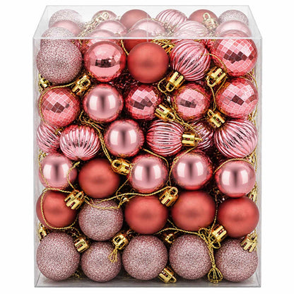 vidaXL Christmas Ball Set 150 pcs Pink and Rose 3 cm Polystyrene