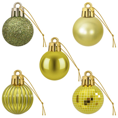 vidaXL Christmas Ball Set 150 pcs Light Green 3 cm Polystyrene