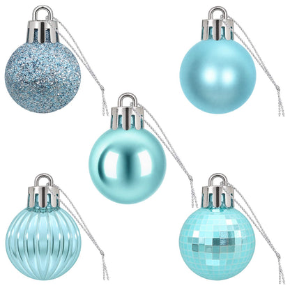 vidaXL Christmas Ball Set 150 pcs Turquoise 3 cm Polystyrene