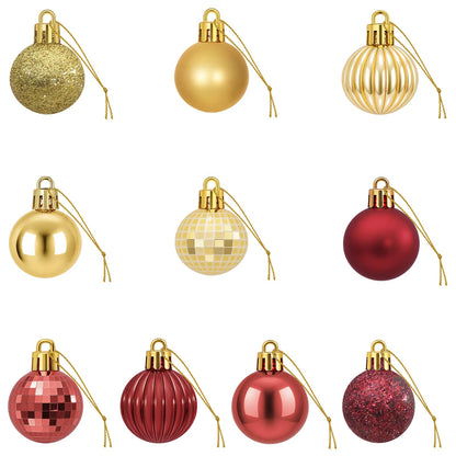 vidaXL Christmas Ball Set 150 pcs Gold and Wine Red 3 cm Polystyrene