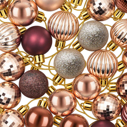 vidaXL Christmas Ball Set 150 pcs Champagne and Brown 3 cm Polystyrene