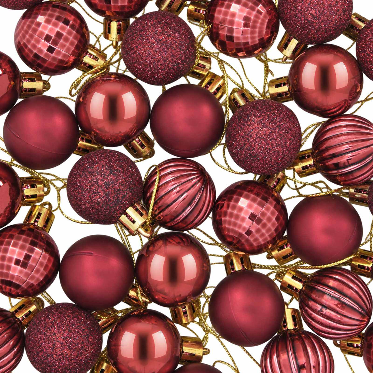 vidaXL Christmas Ball Set 150 pcs Wine Red 3 cm Polystyrene