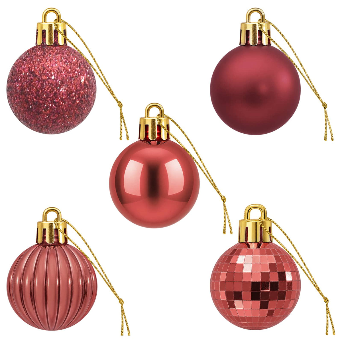 vidaXL Christmas Ball Set 150 pcs Wine Red 3 cm Polystyrene