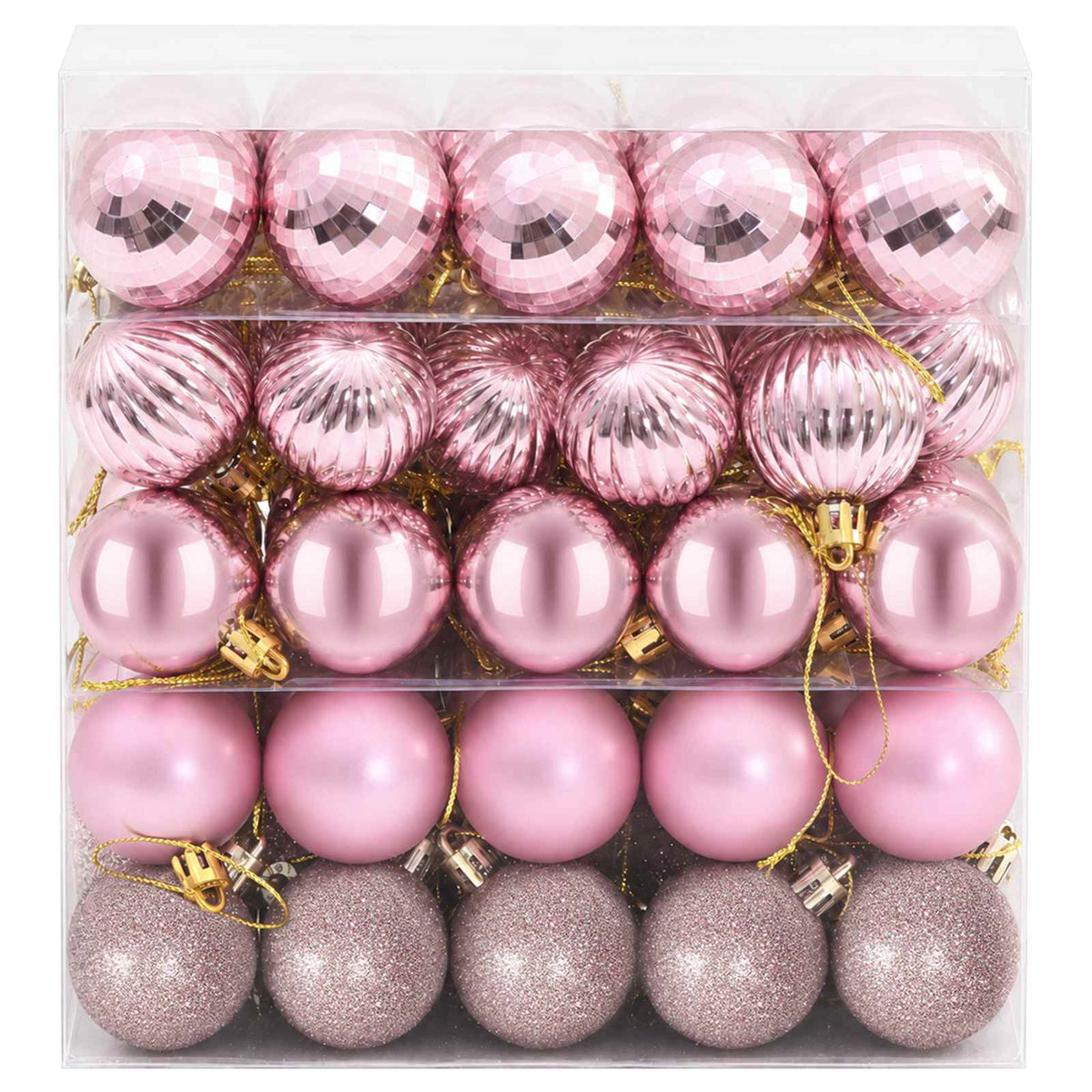 vidaXL Christmas Ball Set 100 pcs Pink 4 cm Polystyrene