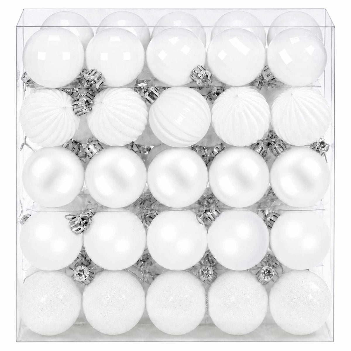 vidaXL Christmas Ball Set 100 pcs White 4 cm Polystyrene