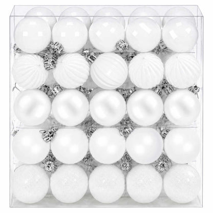 vidaXL Christmas Ball Set 100 pcs White 4 cm Polystyrene