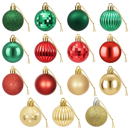 vidaXL Christmas Ball Set 100 pcs Red, Gold and Green 4 cm Polystyrene