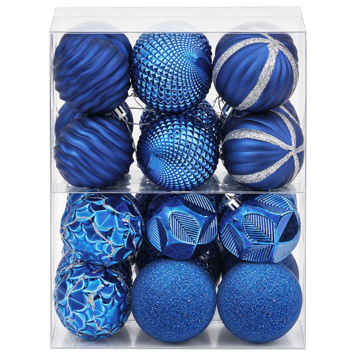 vidaXL Christmas Ball Set 36 pcs Blue 6 cm Polystyrene