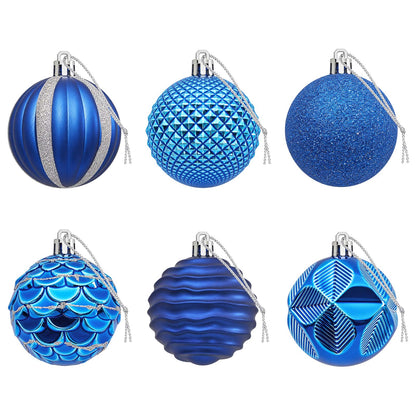 vidaXL Christmas Ball Set 36 pcs Blue 6 cm Polystyrene