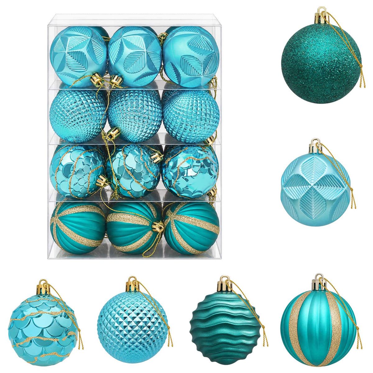 vidaXL Christmas Ball Set 36 pcs Green 6 cm Polystyrene