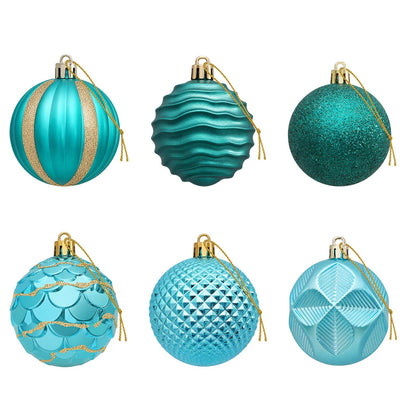 vidaXL Christmas Ball Set 36 pcs Green 6 cm Polystyrene