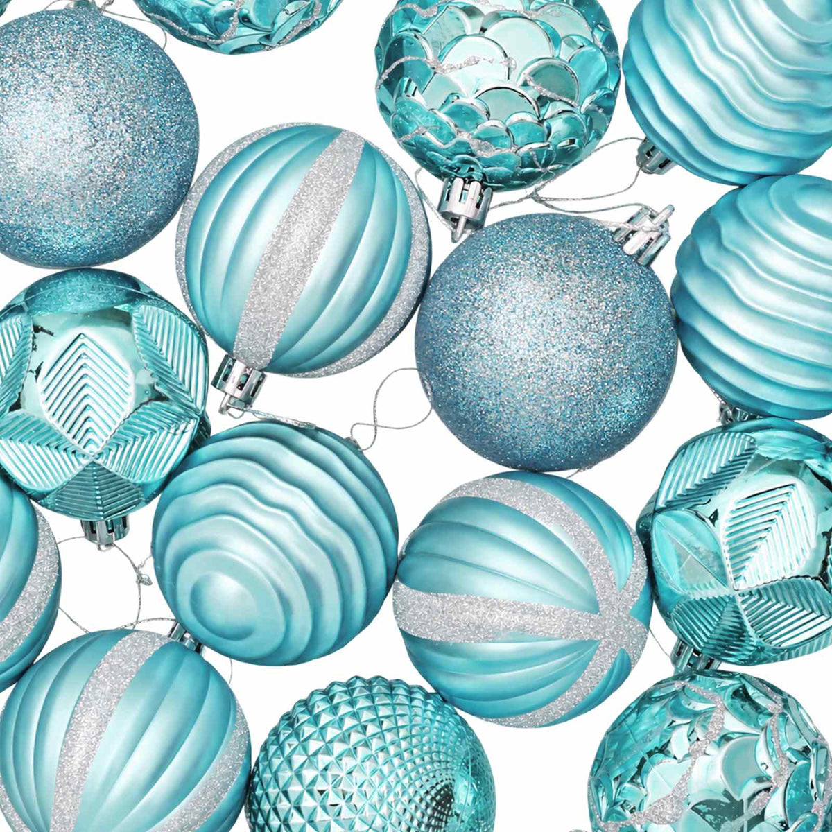 vidaXL Christmas Ball Set 36 pcs Turquoise 6 cm Polystyrene