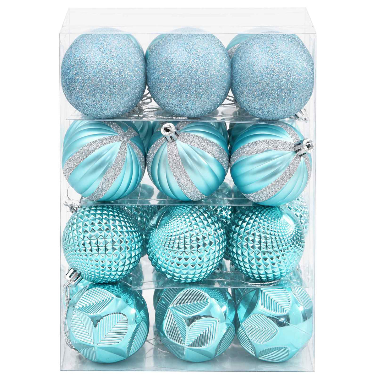 vidaXL Christmas Ball Set 36 pcs Turquoise 6 cm Polystyrene