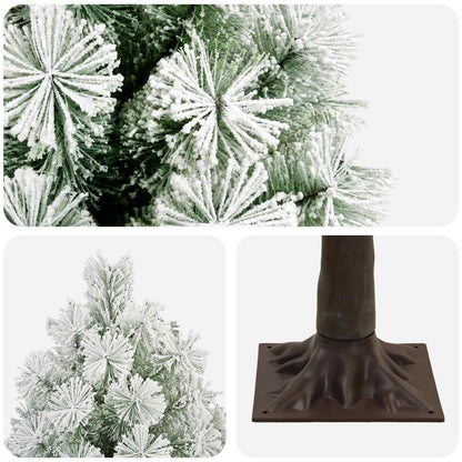 vidaXL Artificial Hinged Christmas Tree 150 cm PVC and Metal