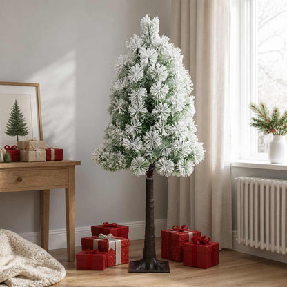 vidaXL Artificial Hinged Christmas Tree 180 cm PVC and Metal