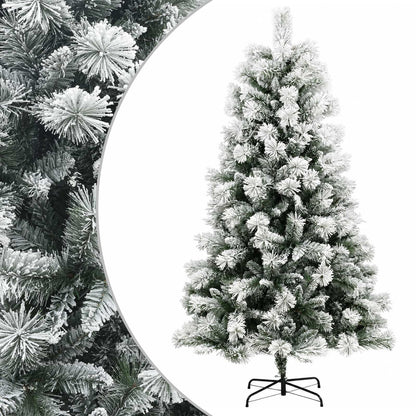 vidaXL Artificial Hinged Christmas Tree 210 cm PVC and Metal