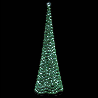 vidaXL LED Tinsel Christmas Tree with Base EKENAS 500 cm 868 LEDs