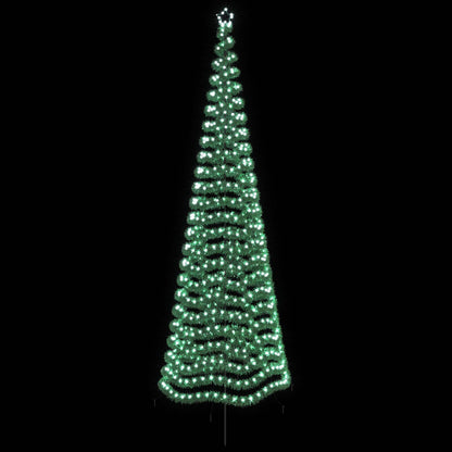 vidaXL LED Tinsel Christmas Tree with Spike EKENAS 400 cm 588 LEDs