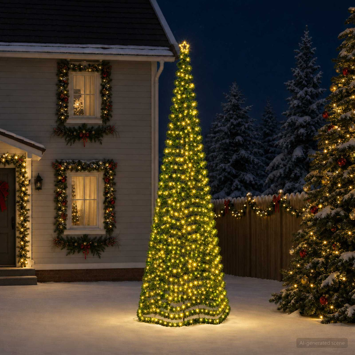 vidaXL LED Tinsel Christmas Tree with Spike EKENAS 500 cm 868 LEDs