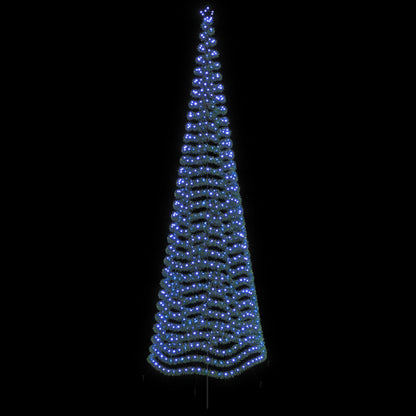 vidaXL LED Tinsel Christmas Tree with Spike EKENAS 500 cm 868 LEDs