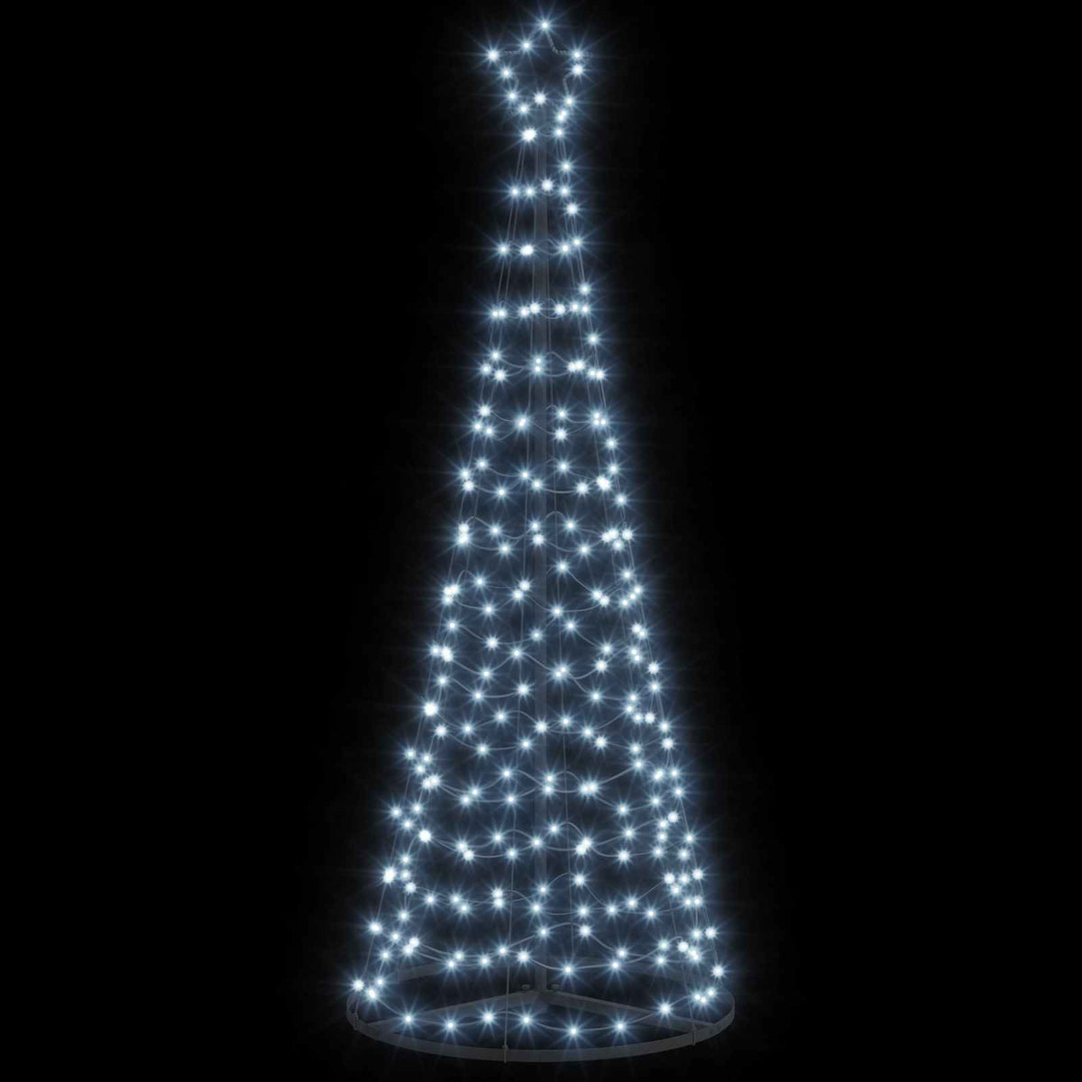 vidaXL LED Spiral Christmas Tree with Base EKENAS 180 cm 220 LEDs
